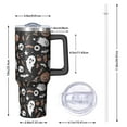 thumbnail image 2 of Accented Spooky Halloween Pattern Tumbler with Handle and Lid,40oz Double Wall Vacuum Insulated Tumbler,Cups Gift for Women and Men, 2 of 7