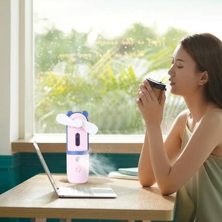 

Qiopertar 10 Days of Cleaning USB Handheld Silent Spray Small Fan Desktop Portable Charging Portable Outdoor Student Dormitory Gift Border Savings!