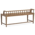 thumbnail image 4 of Magnussen Home Lindon Belgian Wheat Low Back Arm Bench, 4 of 9