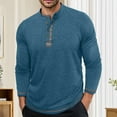 thumbnail image 2 of VJATTWR Shirts for Men Pullover Winter Thicken Thermal Travel Long Sleeve Casual Mens T-Shirts Round Neck M, 2 of 8