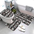 thumbnail image 3 of Bathroom Rugs Sets 3 Piece - Laying Hens And Roosters Absorbent Non Slip Bath Mats, U-Shape Toilet Lid Cover, Contour Mat, Soft Washable Shower Mats Bath Rug Mat for Bathroom Tub Toilet, 3 of 7