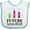 White and Blue, variant on Inktastic Future Scientist Girls Chemistry Girls Baby Bib
