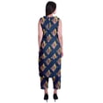 thumbnail image 4 of Moomaya Printed Womens Sleeveless Peter Pan Collar Kurta Pant Set,2 Piece Ethnic Set, 4 of 7