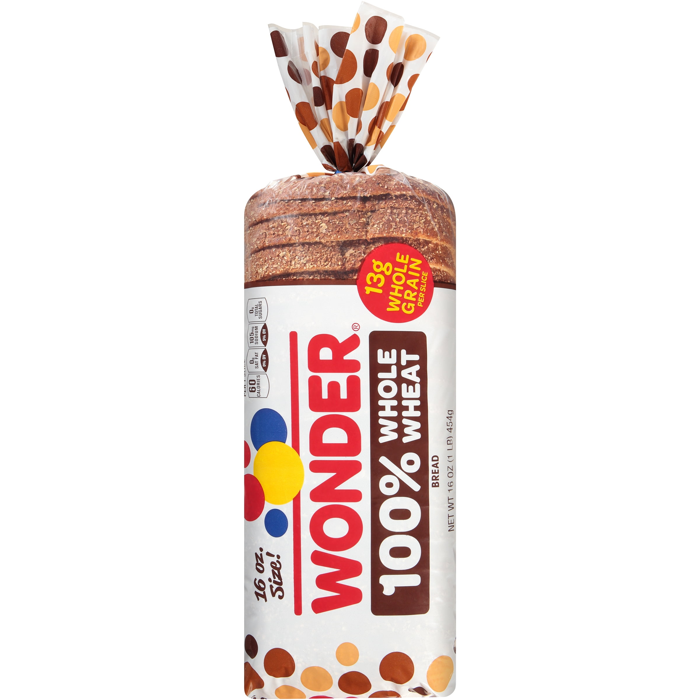 Wonder Small 100 Whole Wheat Bread 16 Oz Loaf Walmart Com Walmart Com