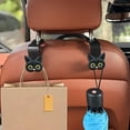 thumbnail image 3 of Cartoon Cute Cat Car Headrest Hook - Back Seat Organizer Fastener, 3 of 8