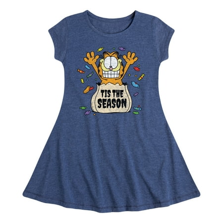 

Garfield - Tis The Season - Toddler And Youth Girls Fit And Flare Dress