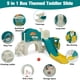 thumbnail image 2 of Tobogán Nyeekoy 9 en 1 para niños pequeños con diseño de autobús con canasta de baloncesto, 2 of 9