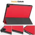 thumbnail image 6 of Allytech Slim Case for Amazon Fire Max 11, Fire Max 11 Case, Trifold Stand Shockproof Auto Sleep Wake Protective Drop Proof Case Cover for Amazon Fire Max 11 2023 - Red, 6 of 10