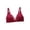Wine, variant on Lace Bralette Bra for Women Deep V Neck Plunge Pad-Free Y2K Bra Soft Breathable Support Lingerie
