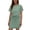 Green, variant on Fashion Lounge Sets for Women Drop Shoulder T Shirt and Bandage Short Skirt Summer Tracksuits Travel Workout Sets
