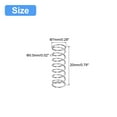 thumbnail image 2 of Unique Bargains Compression Spring, 5Pcs 304 Stainless Steel, 7mm OD, 0.5mm Wire, 20mm Length, 2 of 6