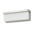 thumbnail image 3 of Cal Lighting Almeria 13" Metal & Acrylic Vanity Light in Brushed Steel Silver, 3 of 5