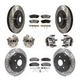 thumbnail image 1 of Transit Auto Front Rear Hub Bearings Assembly Coated Disc Brake Rotors and Semi-Metallic Pads Kit (10Pc) for Car Lexus NX300 NX200t NX300h - Left Right Side (Driver Passenger) KBB-125541, 1 of 11