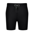 thumbnail image 4 of Quinlirra Mens pants expandable waist Men's Casual Solid Color Casual Drawstring Pockets Elastic Sports Shorts, 4 of 4
