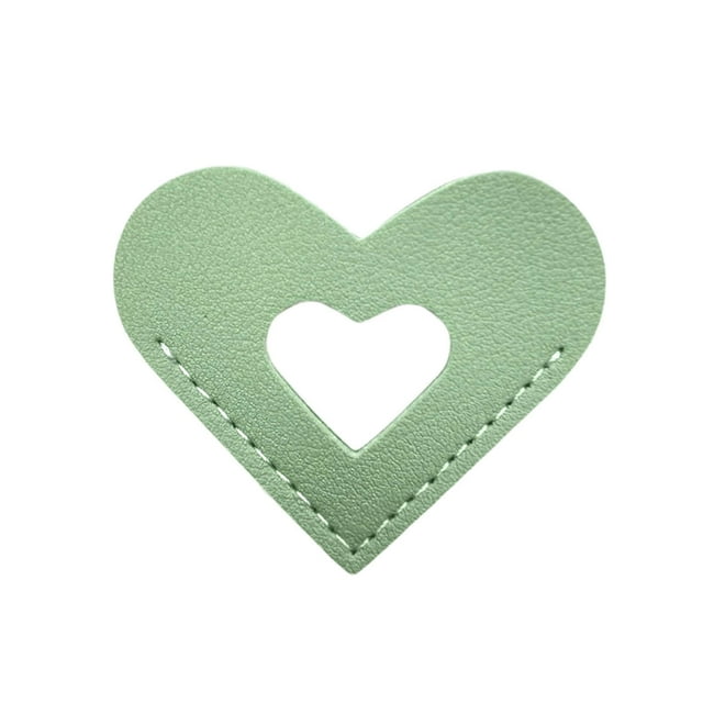 Heart Gift Bag Leather Heart Bookmark Corner Leather Bookmark Personalized Hand Reading Bookmark with Velvet Bag Bookworm Booklover Gift Personalized Gift Bags