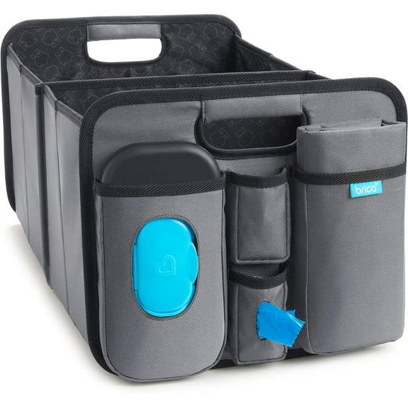 Munchkin Brica Out-N-About Trunk Organizer & Change Station, Gray
