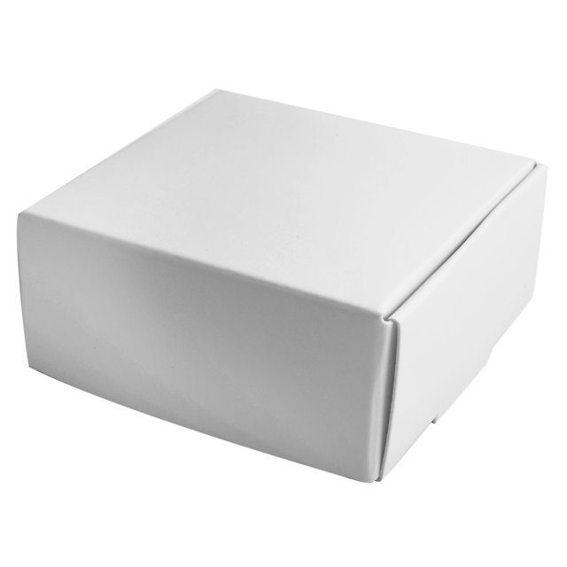 Caja de papel Kraft de 100 piezas, bonita caja de embalaje de caja Kraft, tamaño pequeño, color blanco