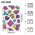 thumbnail image 2 of FORMRS 1-Subject Spiral Notebook 8" x 5" College Ruled 60 Refillable Sheet A5 Hard Cover, 2 Pack, Purple Retro Pattern, 2 of 7