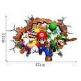 thumbnail image 5 of 47cm*31cm Super Mario Bros. Adhesivo de pared Adhesivos de pared extraíbles para habitación de niños Dormitorio Sala de estar Guardería Decoración del hogar Decoración de dibujos animados Arte mural, 5 of 5