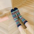 thumbnail image 2 of Harajuku Breathable Casual Socks Cotton Hosiery National Style Long Socks Pile Hosiery Cotton Socks Men's Socks Mid Tube Socks Women Socks F, 2 of 8