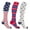 Design-4, variant on Compression Socks Knee High - Made for Running, Athletics and Pregnancy - 3 Pair
