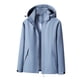 thumbnail image 2 of Chaquetas y abrigos casuales con capucha de manga larga Chaqueta de mujer Abrigo cálido Impermeables Cortavientos Chaqueta de lluvia con capucha Chaqueta impermeable con capucha para exteriores a prue, 2 of 3