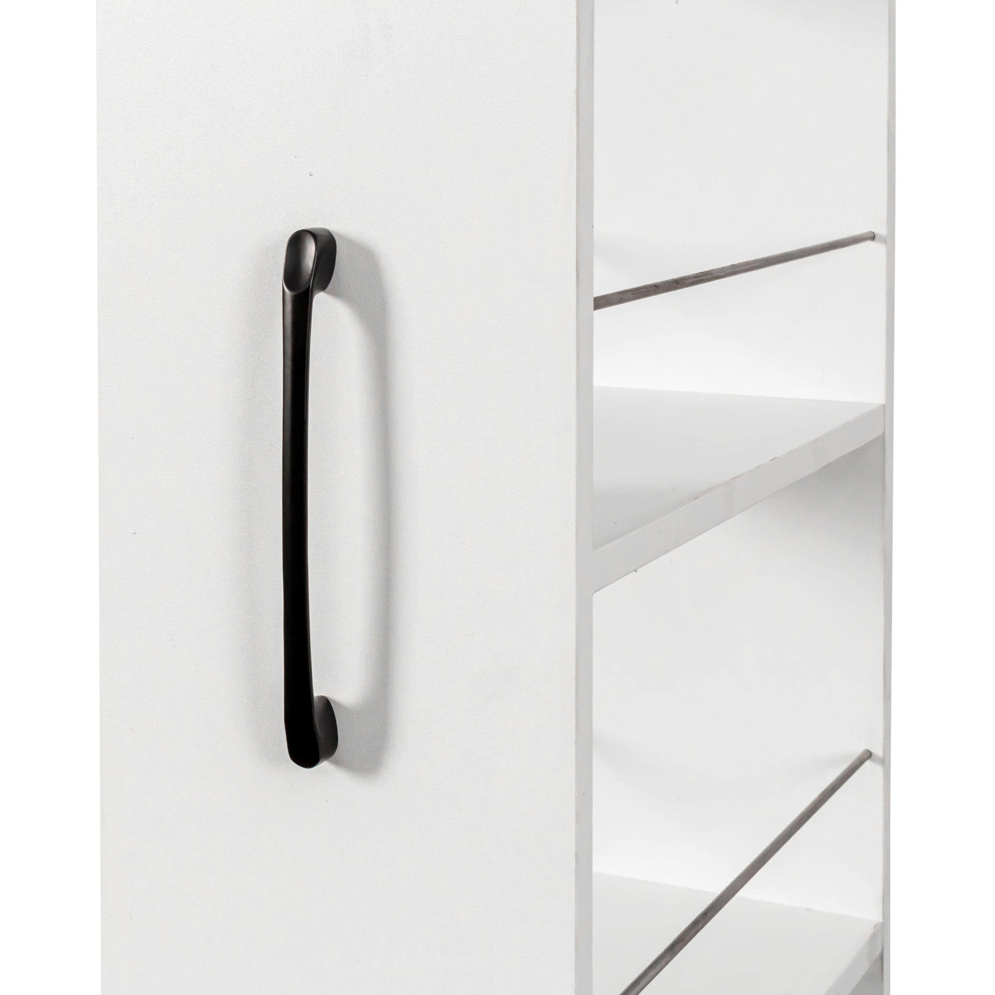 Leumius 7 Tier Multipurpose Pull-out Storage Shelf, Open Shelf for Kitchen Living Room and Narrow Spaces White