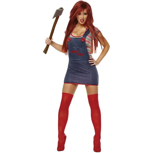 Chucky Ladies Halloween Horror Fancy Dress Costume Party Outfit Adult Licensed 