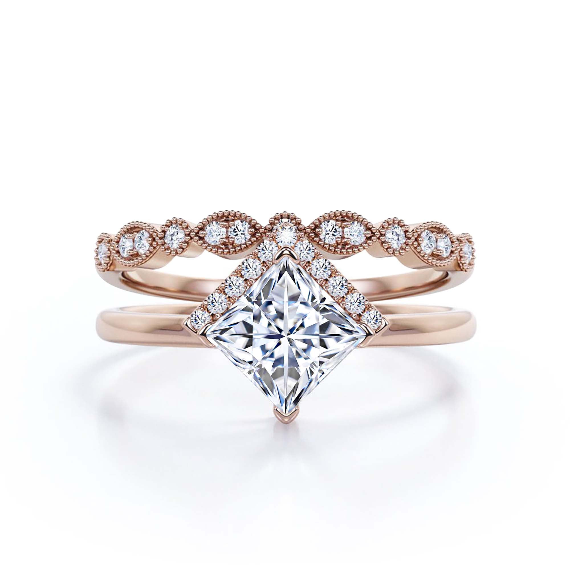 Dainty princess cut engagement rings best sale