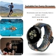 thumbnail image 6 of KOMI Braided Bands Solo Loop Compatible with Google Pixel Watch 2/Pixel Watch, Adjustable Stretchy Nylon Elastic Straps with Upgraded Connector for Google Pixel Watch 2/1 Wristbands Women Men Cowboy, 6 of 7