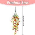 thumbnail image 3 of Fake Hanging Flowers for Outdoors, Lifelike Bloom Plant Vine with Green Leaves, Artificial Planter for Porch Window Garden Decoration (No Fading), 3 of 9
