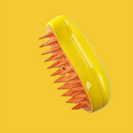 Steamy Mango Steam Pet Hair Brush, 3 in 1 Grooming Brush with Water Spray for Dogs & Cats, Reduce Flying & Tangled Hair, Pet Comb for Shedding Grooming & Massaging
