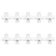 thumbnail image 1 of Emoshayoga Accesorios de tubería de 6 vías, resistente a los impactos, 10 unidades, estructura estable, fácil de conectar, conector de codo de PVC para interiores y exteriores (blanco), 1 of 14
