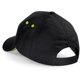thumbnail image 2 of Beechfield - Gorra/Visera 5 paneles Unisex deportiva Modelo Ultimate sandwich - Verano/Piscina - 100% algodón. (Negro/Verde lima), 2 of 4