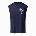 thumbnail image 4 of UAYOTSE Mens Summer Vacation Beach Print Top Vest Sleeveless Top,Sizes L, 4 of 4