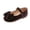 1-Brown140, variant on Girls Ballet Dance Shoes Bow Solid Color Soft Solle Comfortable Flats Sneakers