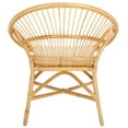 thumbnail image 5 of Safavieh Cosette Coastal Rattan and Fabric Dining Arm Chairs, White/Natural, 5 of 6