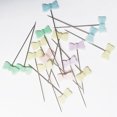 thumbnail image 3 of Baohd 100Pcs Plastic Flat Head Pins Straight Quilting Pins Mixed Color DIY Sewing Needles, Bow Tie, 3 of 9