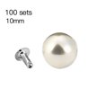 thumbnail image 2 of Plastic Artificial Pearl Rivet Half Hole Handicraft Studs Artificial Pearl Rivet Buttons DIY Crafts Spikes Decor, 10mm, 2 of 8
