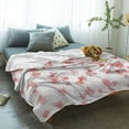 thumbnail image 2 of Yibo Cherry Blossom Blanket Flannel Soft and Comfortable Anti-static Bed Sofa Blanket, 2 of 7