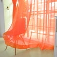 thumbnail image 6 of Aosijia Tulle Curtain Wedding Glass Screen Transparent Window Screen Curtain Solid Color for Kitchen Living Room 39.37 x 78.74 Inch 2 Pcs/Set Orange, 6 of 6