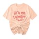 thumbnail image 1 of Camisetas de Manga Corta para Mujeres, Camiseta de Cuello Redondo Impresa de Moda, Primavera Y Verano Casual, 1 of 8