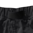 thumbnail image 5 of FRSASU Men's Work Cargo Shorts Lightweight Elastic Waist Belted Cargo Pockets Beach Casual Outdoor Work Wear Shorts for Men Black, 5 of 9