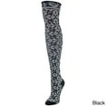 thumbnail image 3 of MeMoi Women's Brussels Lace Fair Isle Over The Knee Socks - Womens - Female, One Size, Brown, 3 of 5