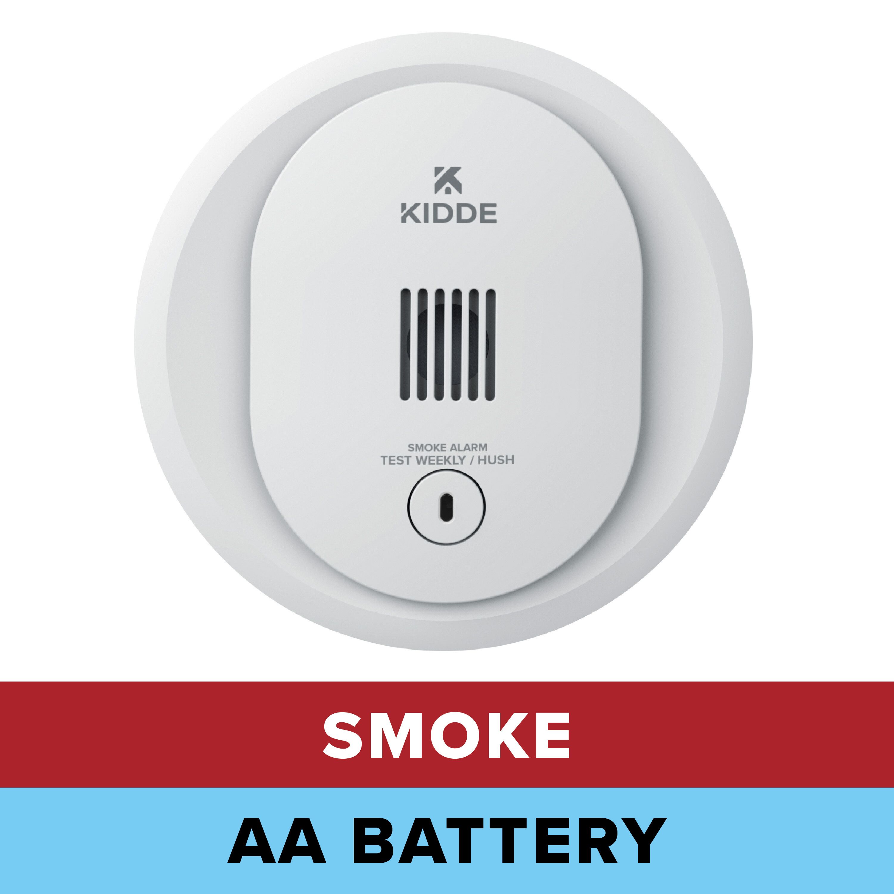 Kidde Photoelectric Smoke Detector Alarm, 4-Inch, Battery Operated photo 1