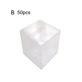 thumbnail image 2 of Koszal 50 Pcs Boîtes d'Emballage Carrées Transparentes pour Biscuits Gâteau de Lune, Étui de Rangement, Contenant, 2 of 7