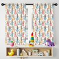 thumbnail image 5 of Blackout Kids Curtains,White Princess & Leaf Pattern Childrens Insulated Curtains Set Of 2,Bedroom Essentials,Toddler Room Decor 42"x54", 5 of 5