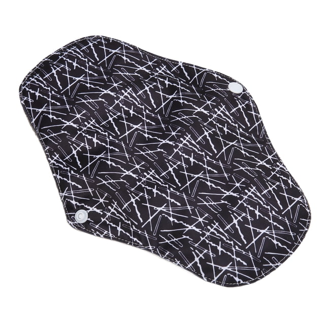 2 Almohadillas Menstruales Lavables Reutilizables De Fibra De Carbono De Bambú, Diseño De Botón A Presión, Reducen Las Enfermedades Ginecológicas Con Tela Súper Suave,