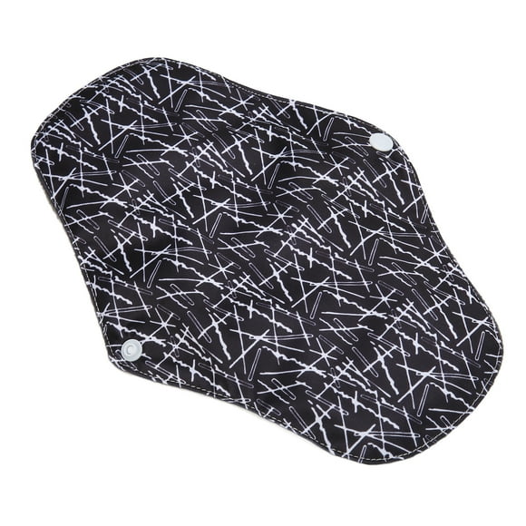 2 Almohadillas Menstruales Lavables Reutilizables De Fibra De Carbono De Bambú, Diseño De Botón A Presión, Reducen Las Enfermedades Ginecológicas Con Tela Súper Suave,