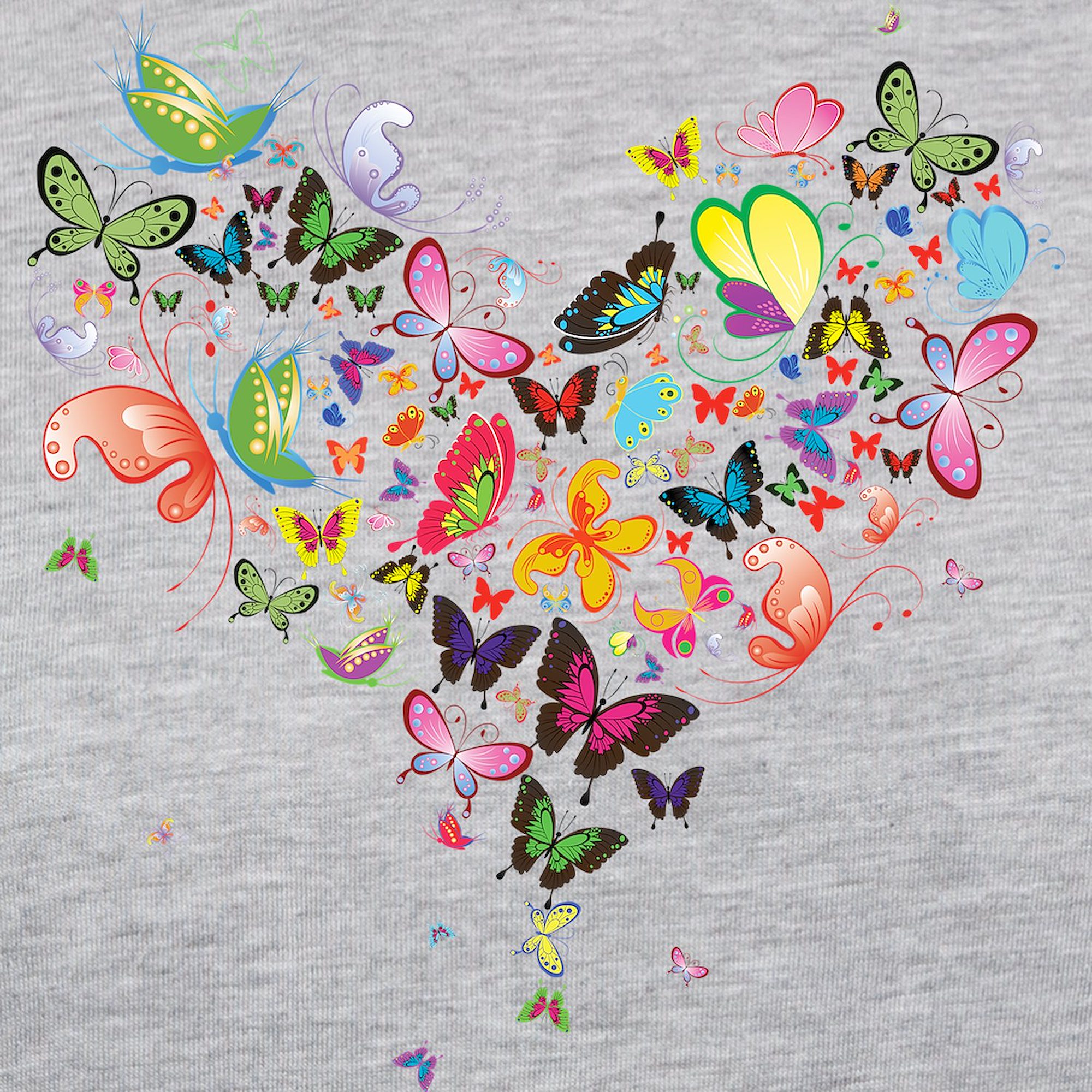 CafePress - Heart Of Butterflies Women's Baseball T Shirt - Womens Baseball Tee